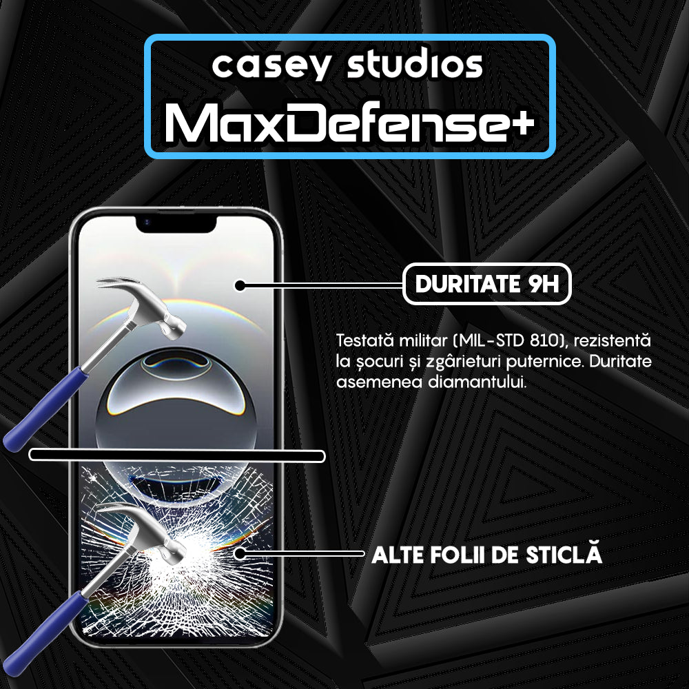 Folie Sticla MaxDefense+ - iPhone 16e - Clear