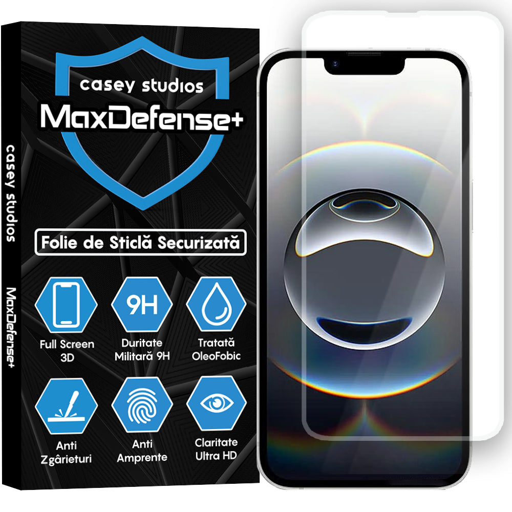 Folie Sticla MaxDefense+ - iPhone 16e - Clear