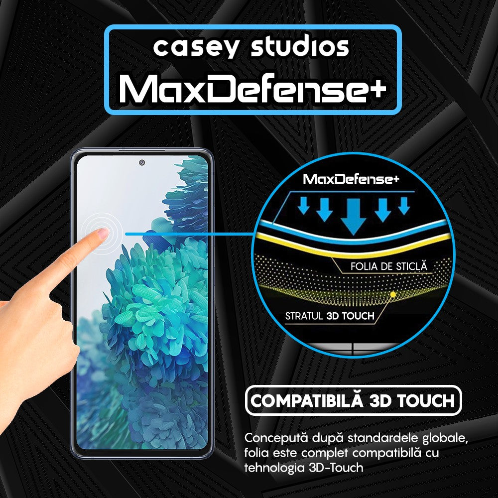 Folie Sticla MaxDefense+ - Samsung Galaxy S20 FE 4G/S20 FE 5G - Negru
