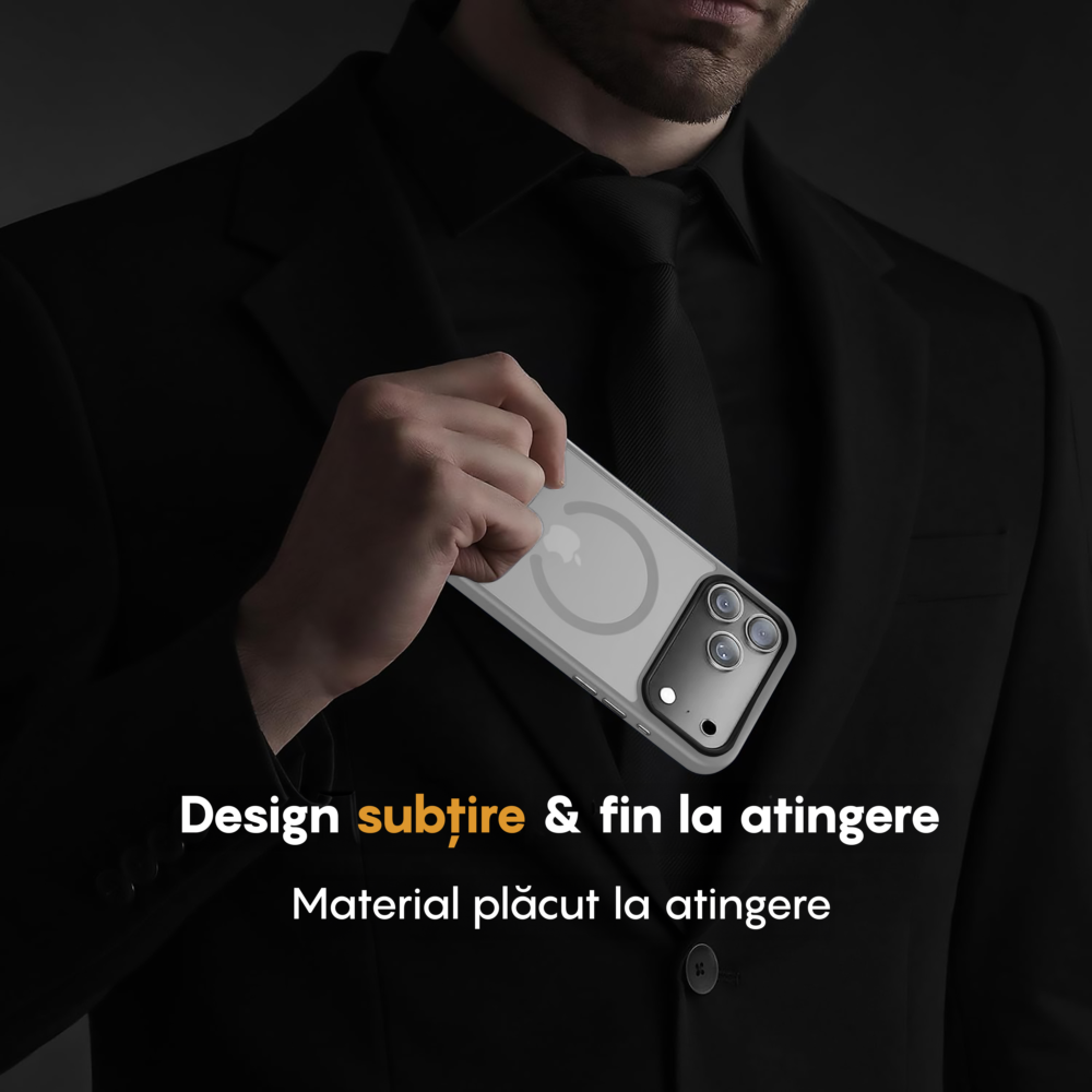 Husa MagSafe - iPhone 17 Pro Max - Gri Deschis