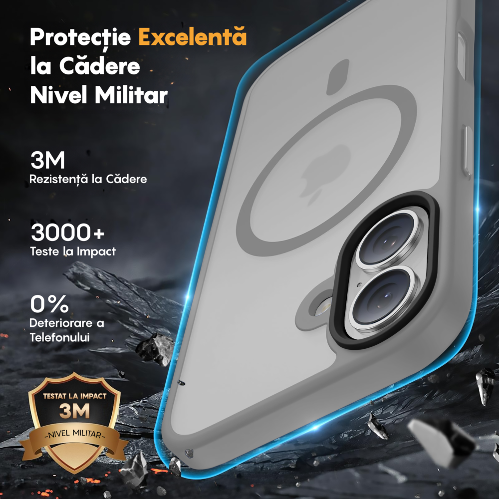 Husa MagSafe - iPhone 17 - Gri Deschis