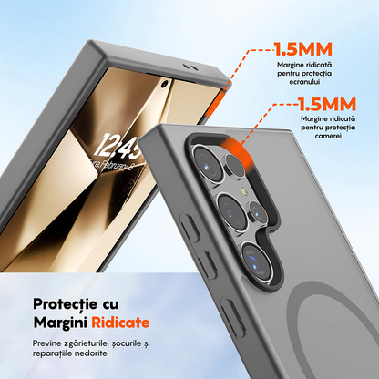Husa MagSafe - Samsung Galaxy S24 Ultra - Gri Deschis