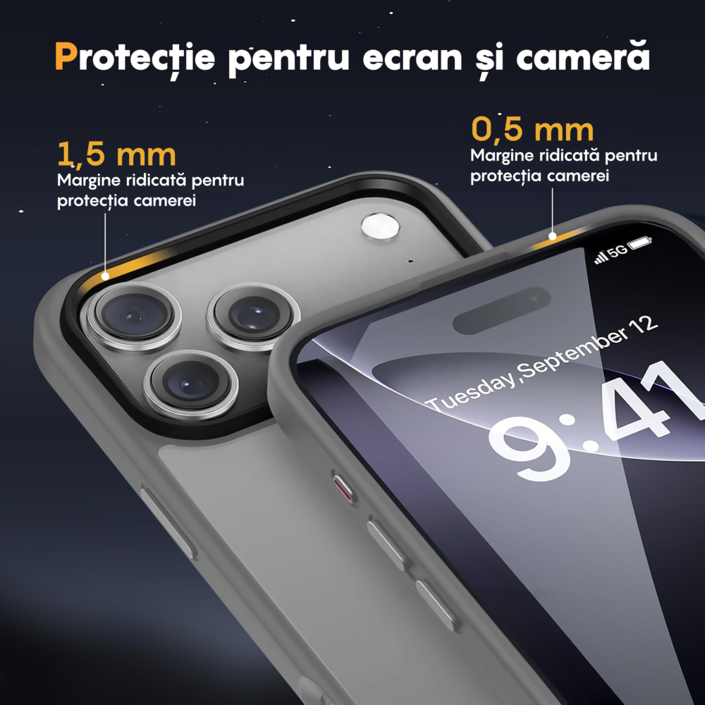 Husa MagSafe - iPhone 17 Pro - Gri Deschis