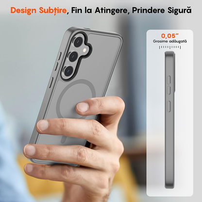 Husa MagSafe - Samsung Galaxy S24 Plus - Gri Deschis