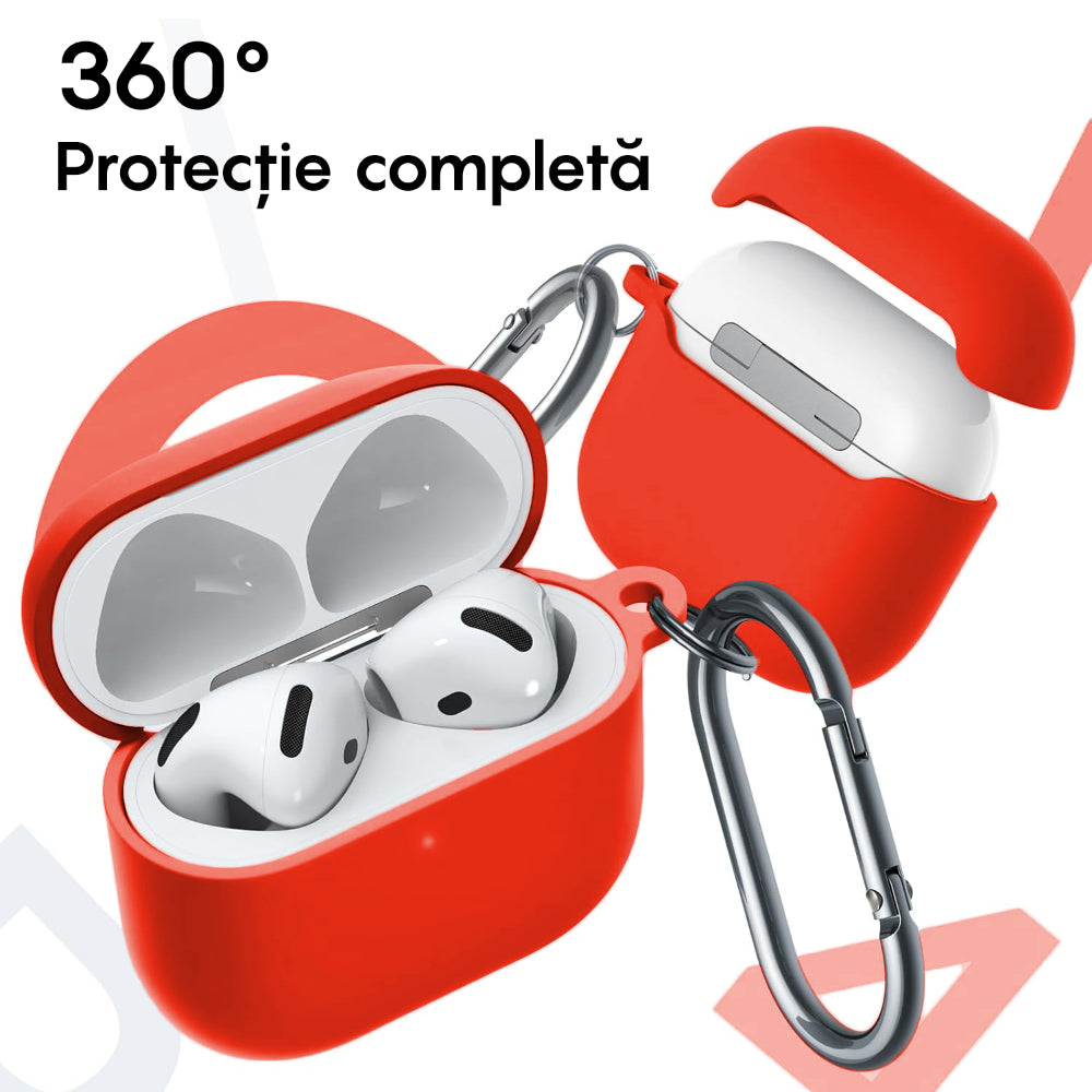 Husa Soft Silicone - AirPods 4 - Rosu