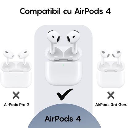 Husa Soft Silicone - AirPods 4 - Clear