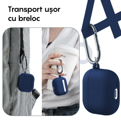 Husa Soft Silicone - AirPods 4 - Midnight Blue