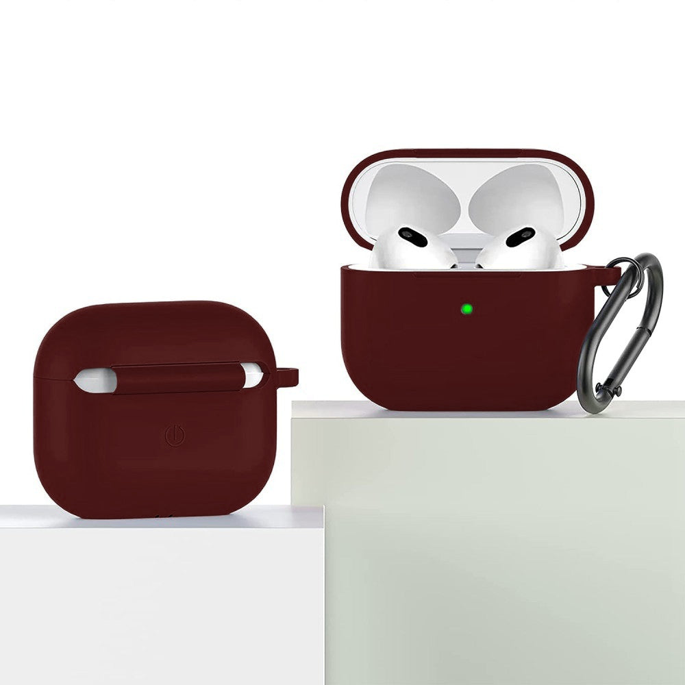 Husa Soft Silicone - AirPods 3 - Burgundy