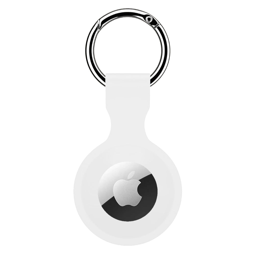 Husa Soft Silicone - AirTag - Alb