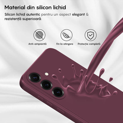 Husa Soft Silicone - Samsung Galaxy S25 - Burgundy