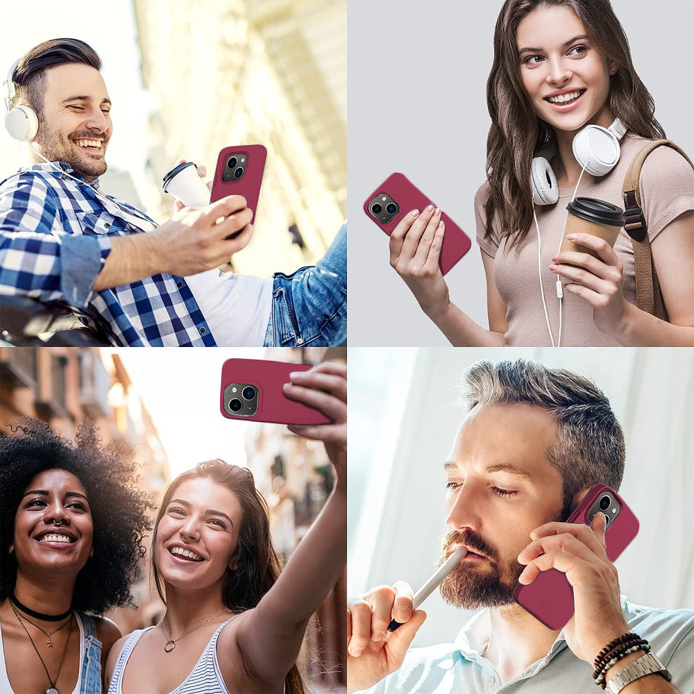 Husa Soft Silicone - iPhone 13 Mini - Burgundy