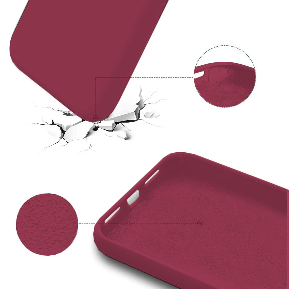 Husa Soft Silicone - iPhone 13 Mini - Burgundy
