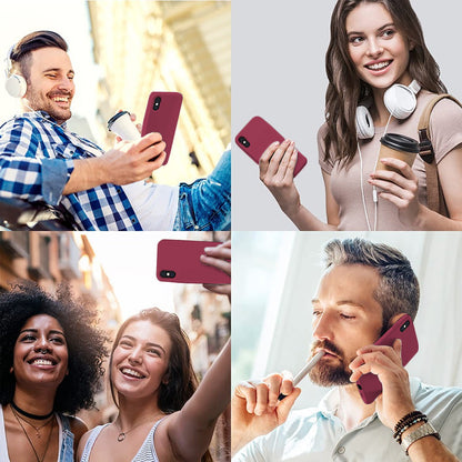 Husa Soft Silicone - iPhone X/XS - Burgundy
