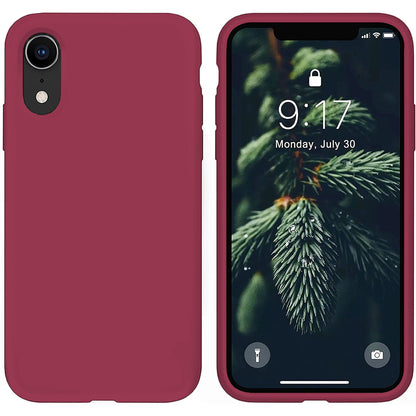 Husa Soft Silicone - iPhone XR - Burgundy