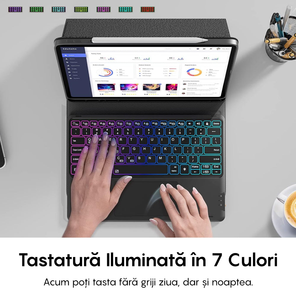 Husa MagneticT - iPad Pro 11" 2022/2021/2020/2018 - Negru