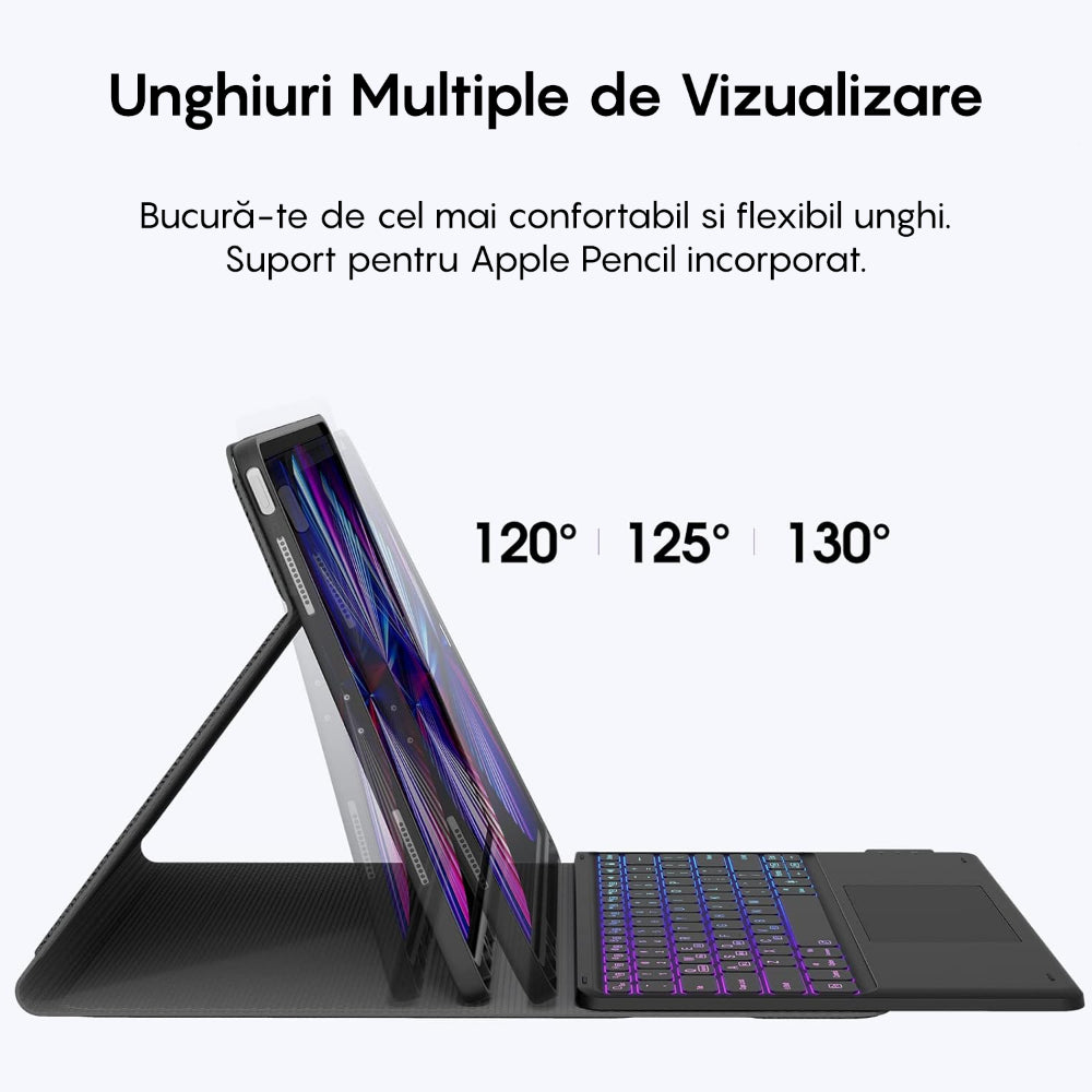 Husa MagneticT - iPad Air 13 2024/ iPad Pro 12.9" 2022/2021/2020/2018 - Negru