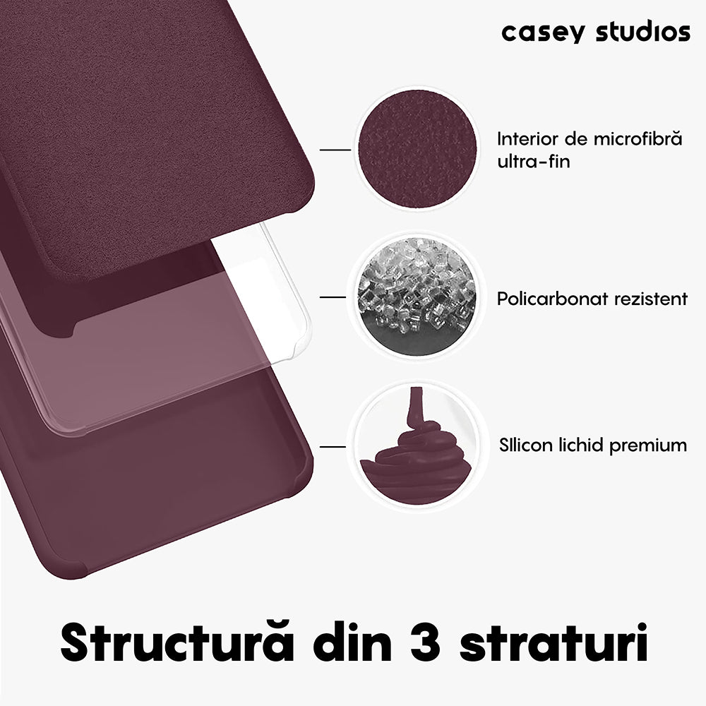 Husa Soft Silicone - Huawei P30 Lite/P30 Lite New Edition - Burgundy