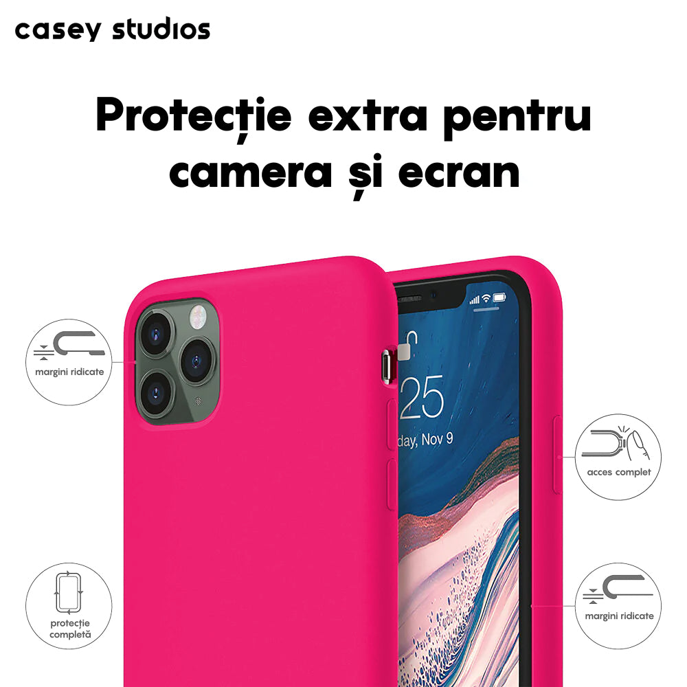 Husa Soft Silicone - iPhone 11 Pro - Fuchsia