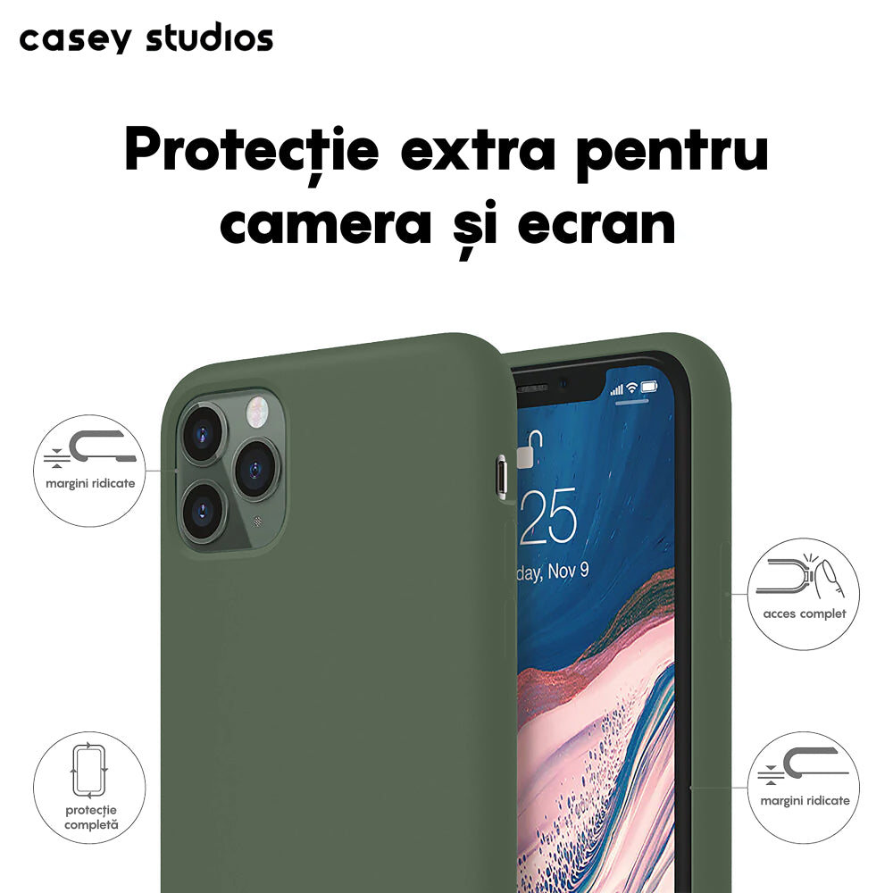 Husa Soft Silicone - iPhone 11 Pro - Webster Green