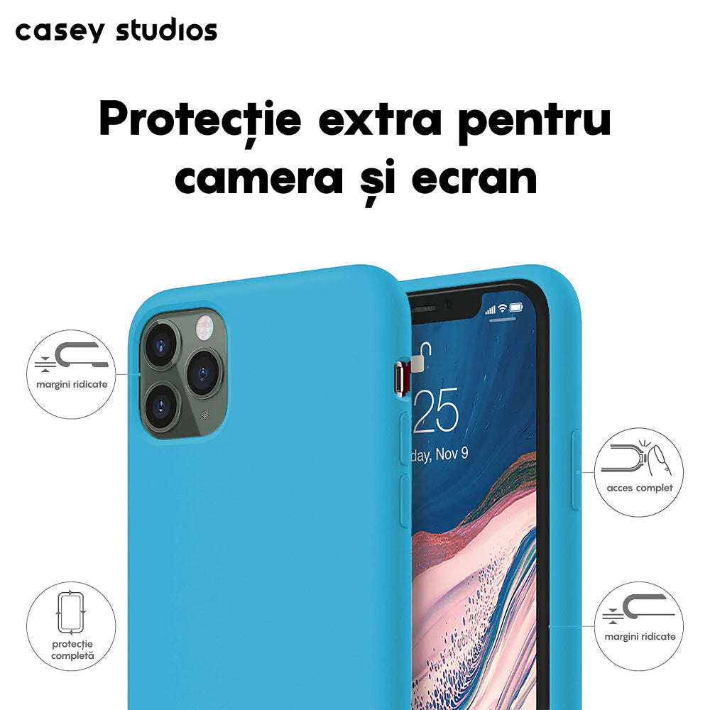 Husa Soft Silicone - iPhone 11 Pro Max - Cadet Blue
