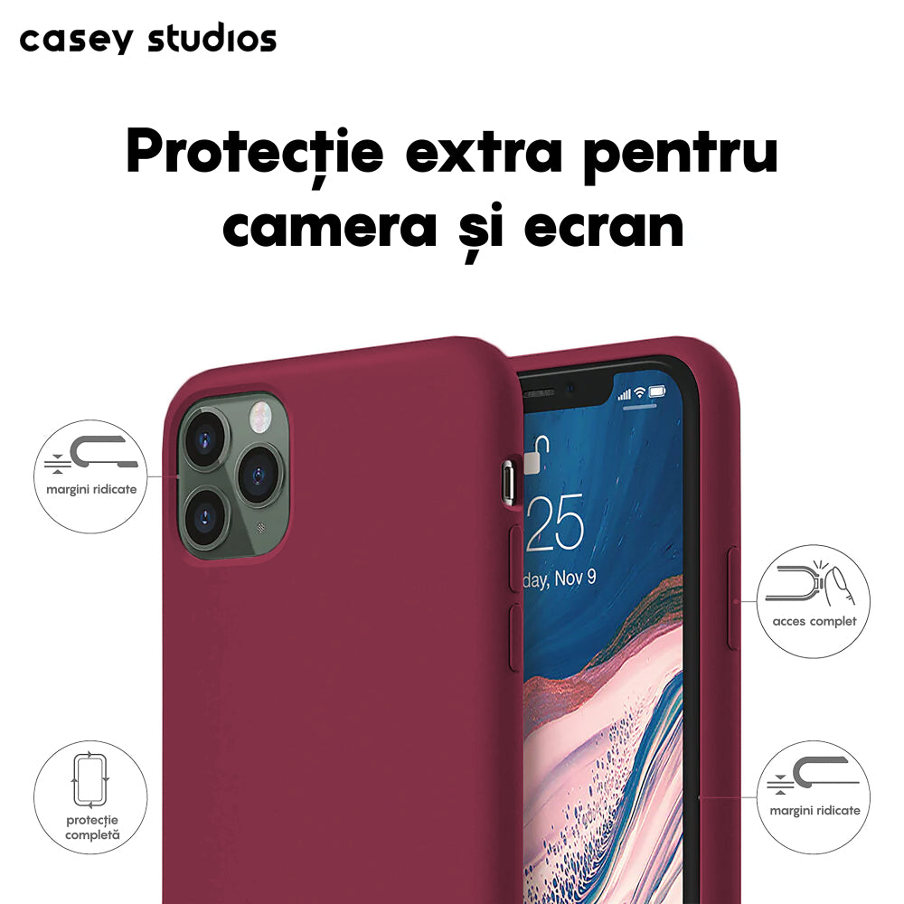 Husa Soft Silicone - iPhone 11 Pro Max - Burgundy
