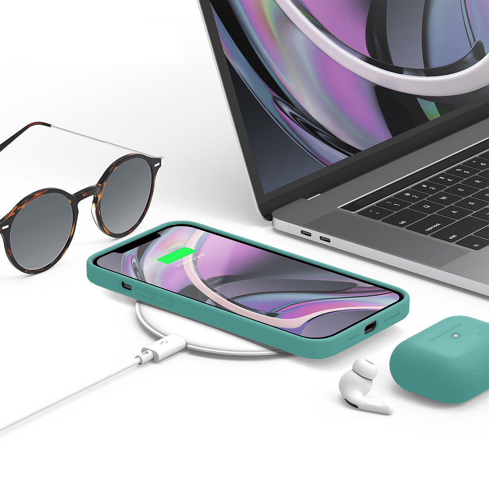 Husa Soft Silicone - iPhone 12/12 Pro - Turqoise