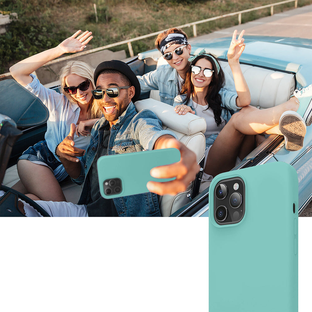 Husa Soft Silicone - iPhone 12/12 Pro - Turqoise