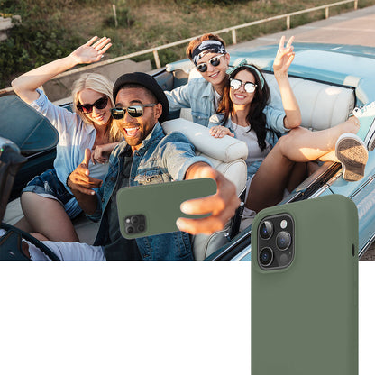 Husa Soft Silicone - iPhone 12/12 Pro - Webster Green