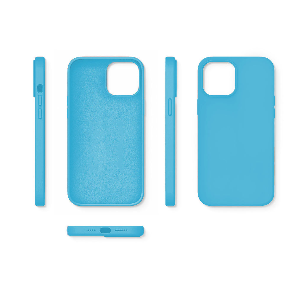 Husa Soft Silicone - iPhone 12/12 Pro - Cadet Blue