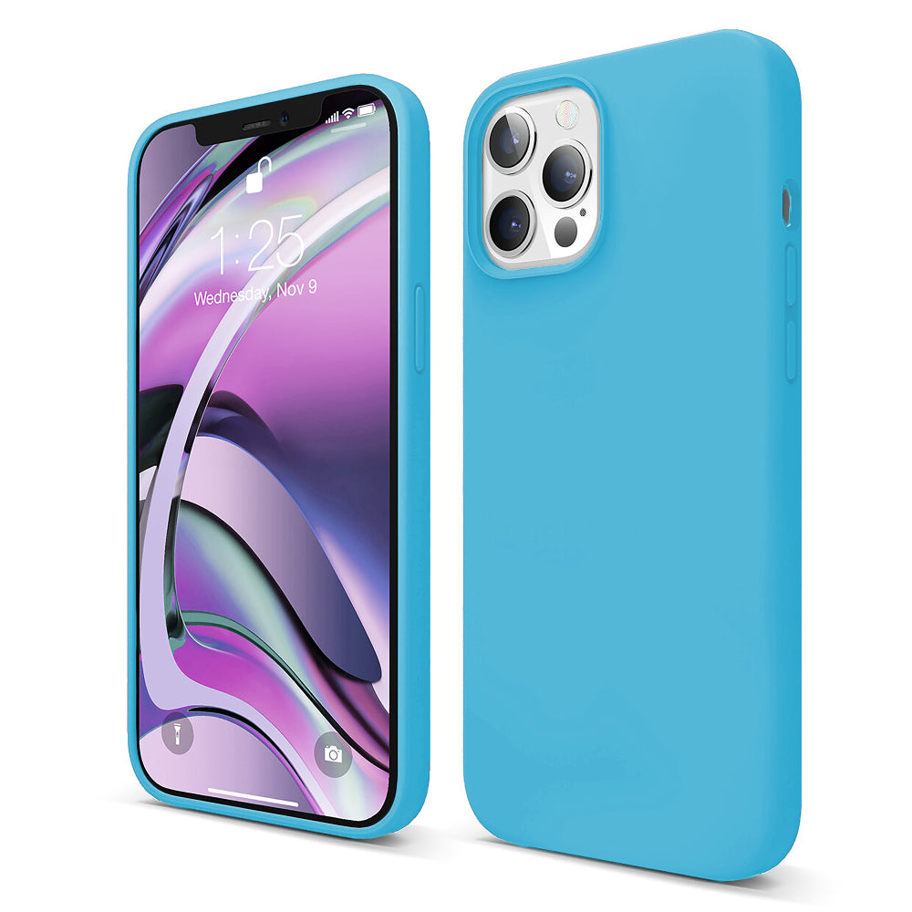 Husa Soft Silicone - iPhone 12/12 Pro - Cadet Blue