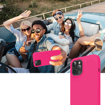 Husa Soft Silicone - iPhone 12 Mini - Fuchsia
