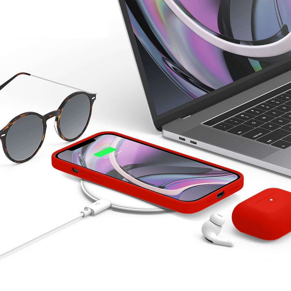 Husa Soft Silicone - iPhone 12 Pro Max - Red