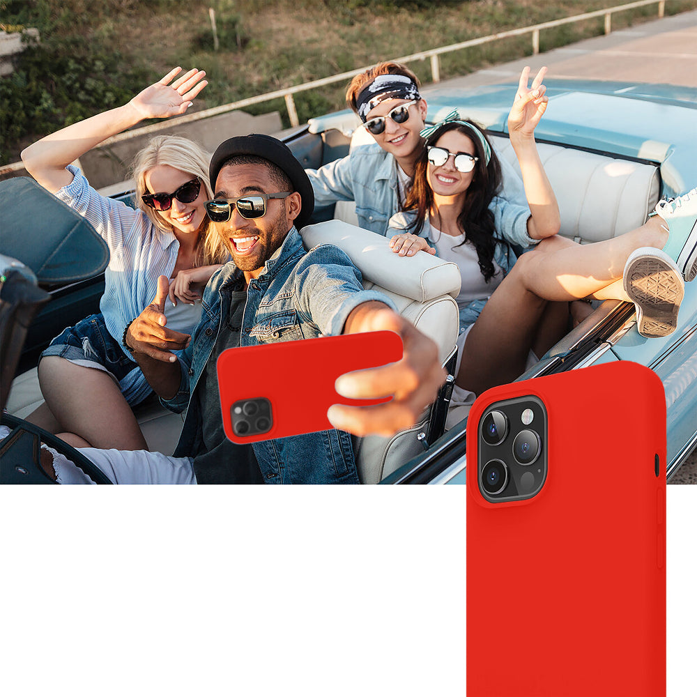 Husa Soft Silicone - iPhone 12 Pro Max - Red