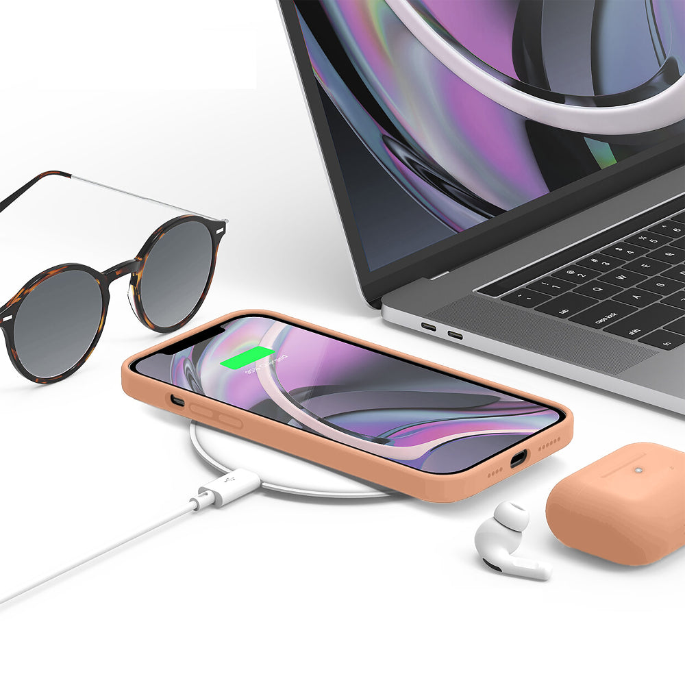 Husa Soft Silicone - iPhone 12 Pro Max - Pink Sand