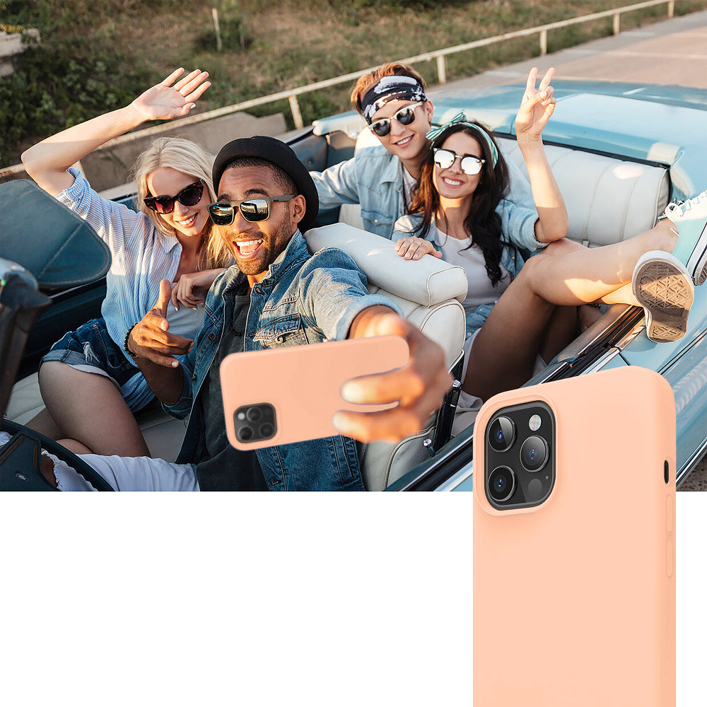 Husa Soft Silicone - iPhone 12 Pro Max - Pink Sand