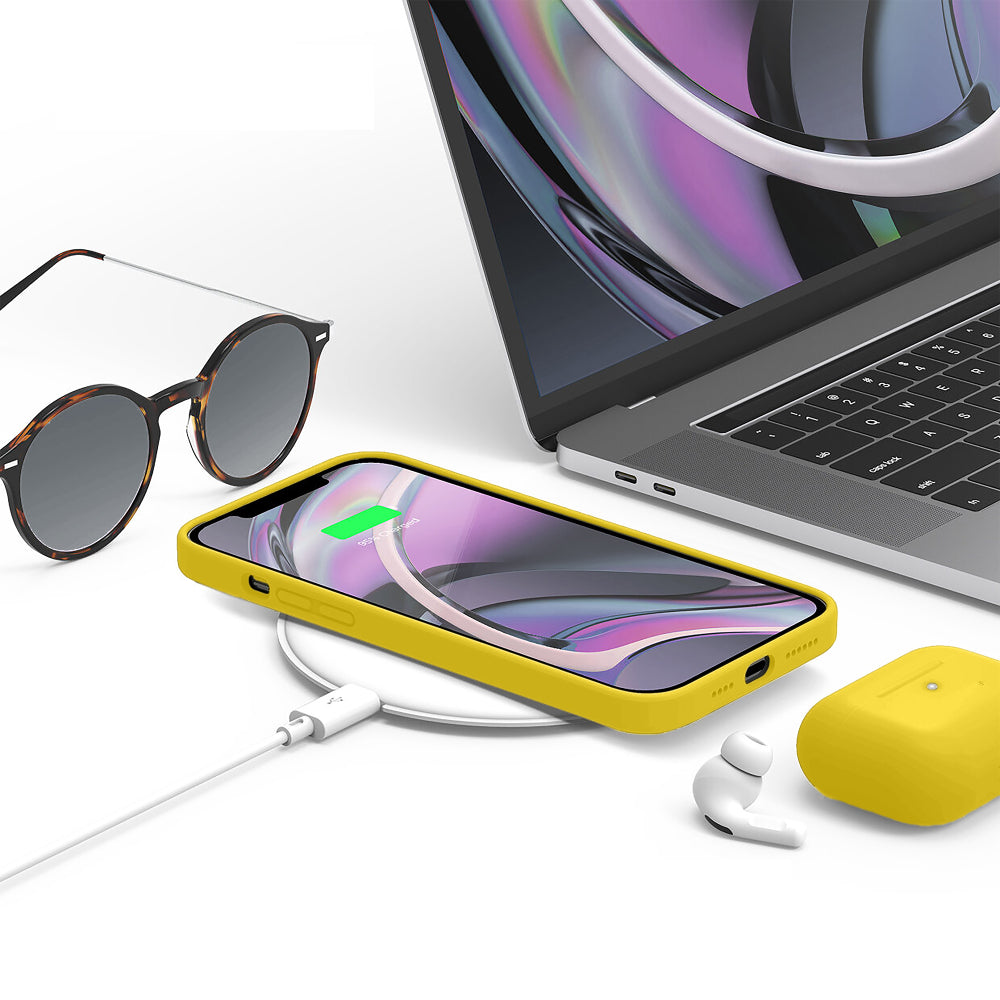 Husa Soft Silicone - iPhone 12 Pro Max - Yellow