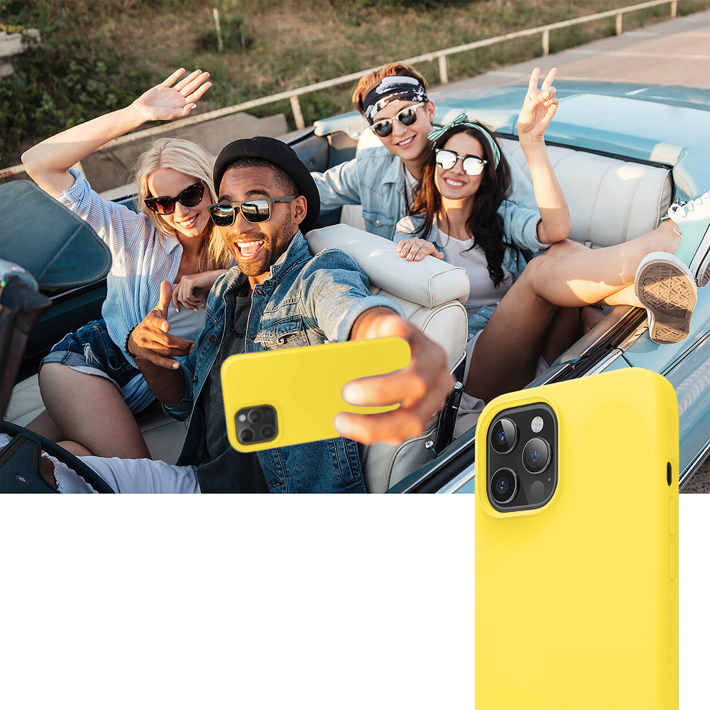 Husa Soft Silicone - iPhone 12 Pro Max - Yellow