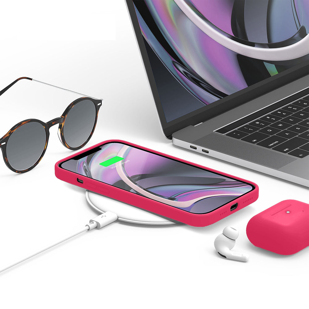 Husa Soft Silicone - iPhone 12 Pro Max - Fuchsia