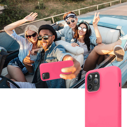 Husa Soft Silicone - iPhone 12 Pro Max - Fuchsia