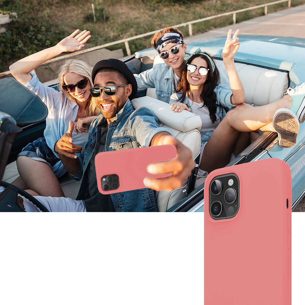 Husa Soft Silicone - iPhone 12 Pro Max - Roz