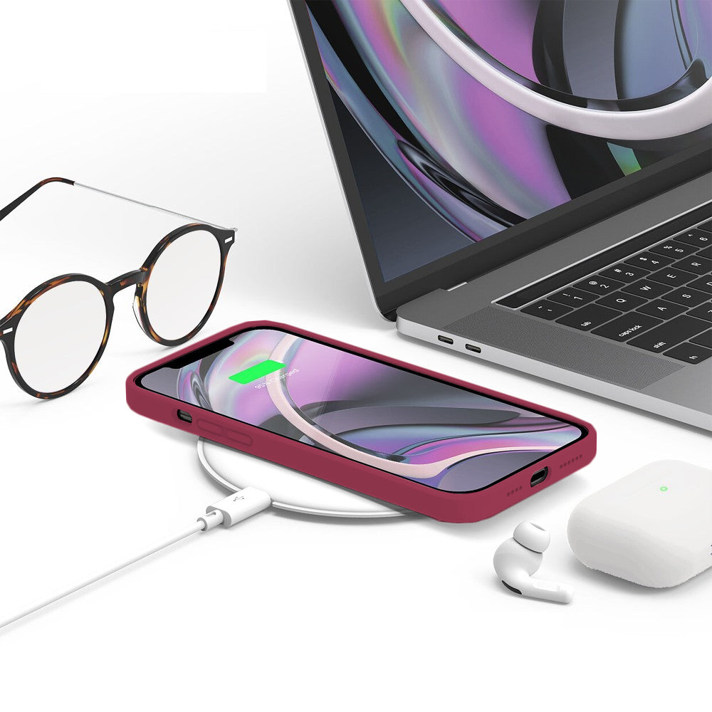 Husa Soft Silicone - iPhone 12 Pro Max - Burgundy