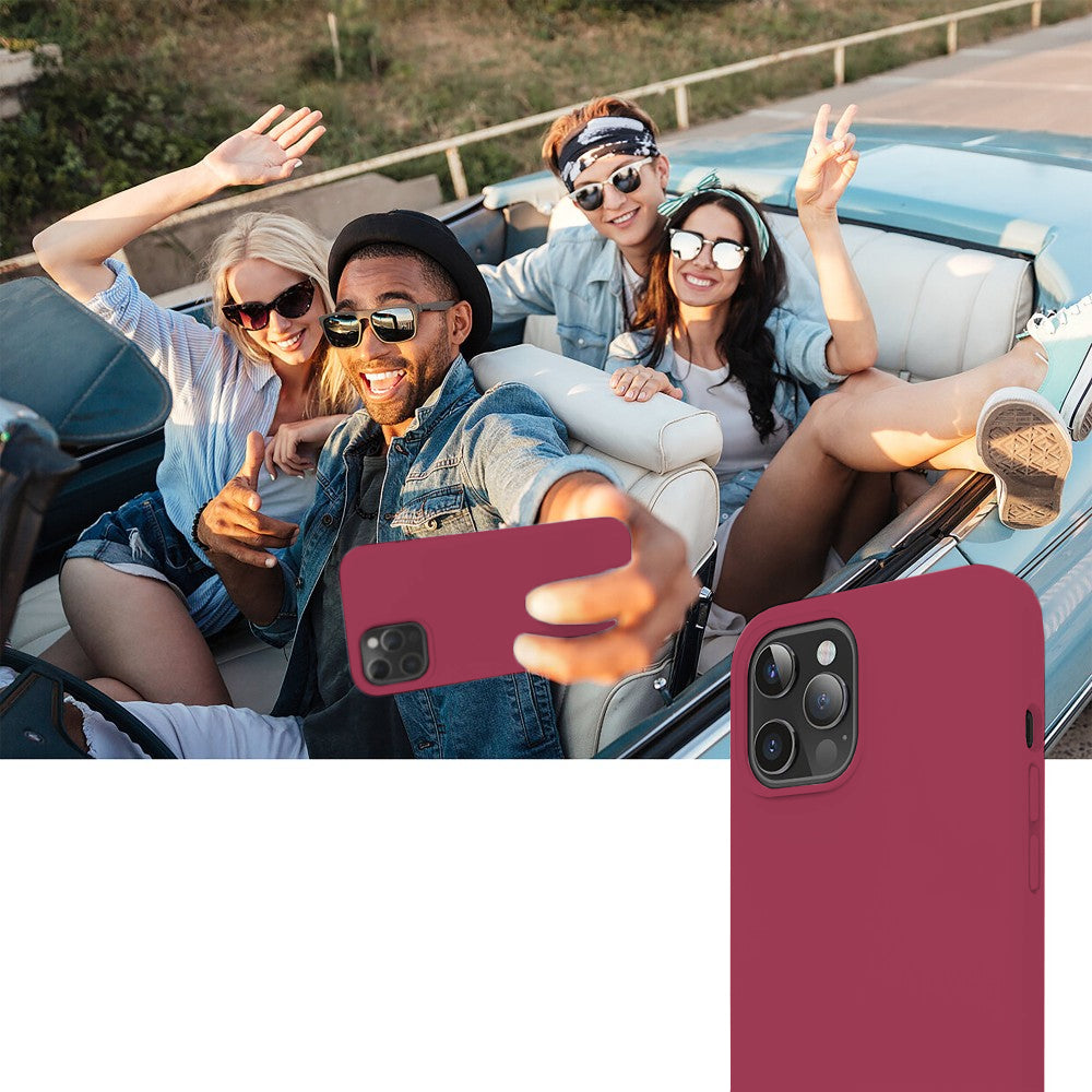 Husa Soft Silicone - iPhone 12 Pro Max - Burgundy