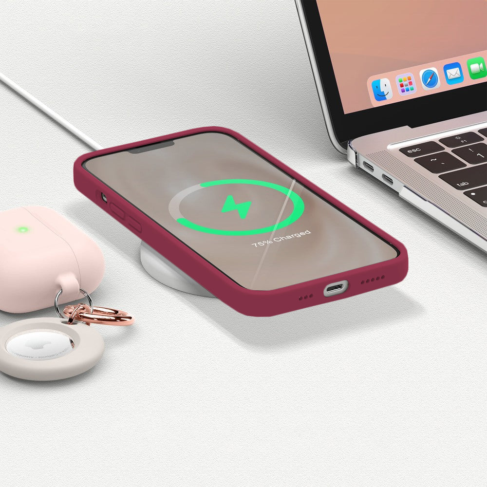 Husa Soft Silicone - iPhone 13 - Burgundy