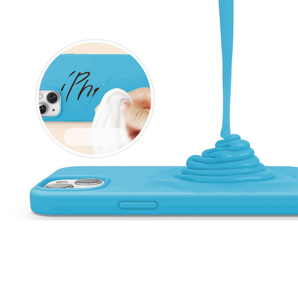 Husa Soft Silicone - iPhone 13 - Cadet Blue