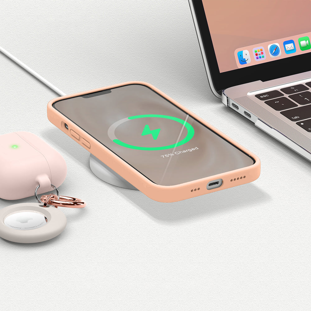 Husa Soft Silicone - iPhone 13 Mini - Pink Sand