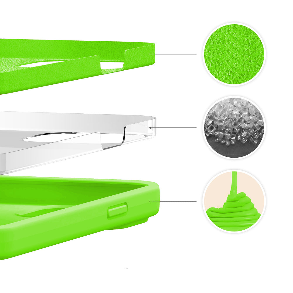 Husa Soft Silicone - iPhone 13 Mini - Neon Green