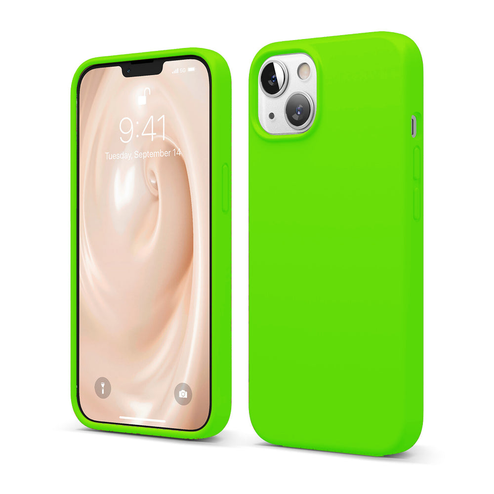 Husa Soft Silicone - iPhone 13 Mini - Neon Green
