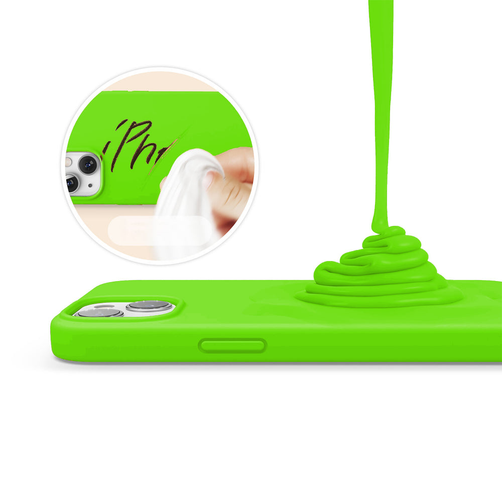 Husa Soft Silicone - iPhone 13 Mini - Neon Green