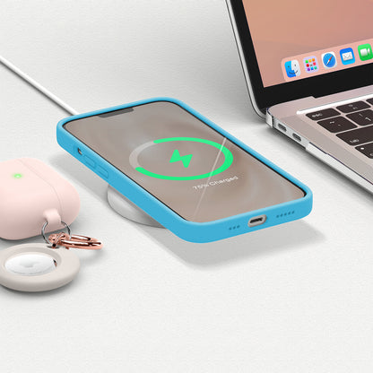 Husa Soft Silicone - iPhone 13 Mini - Cadet Blue