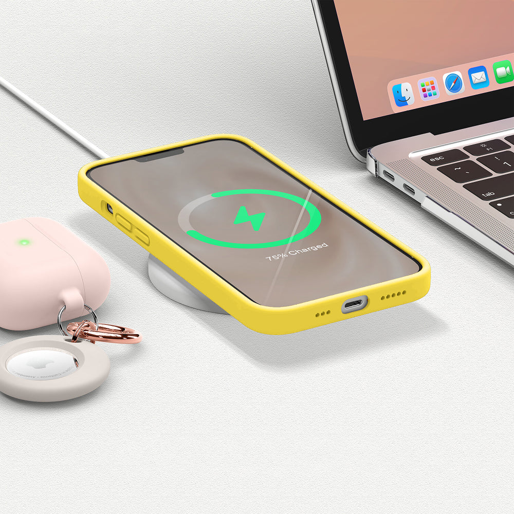 Husa Soft Silicone - iPhone 13 Pro - Yellow